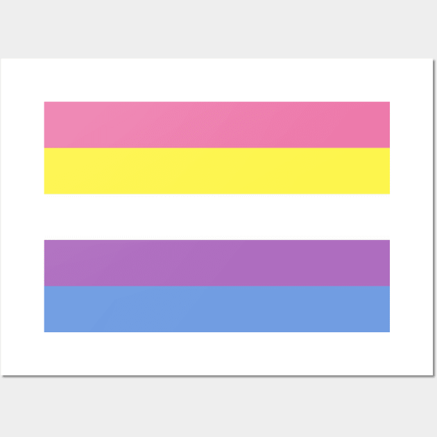 bigender pride 2 Wall Art by hangryyeena